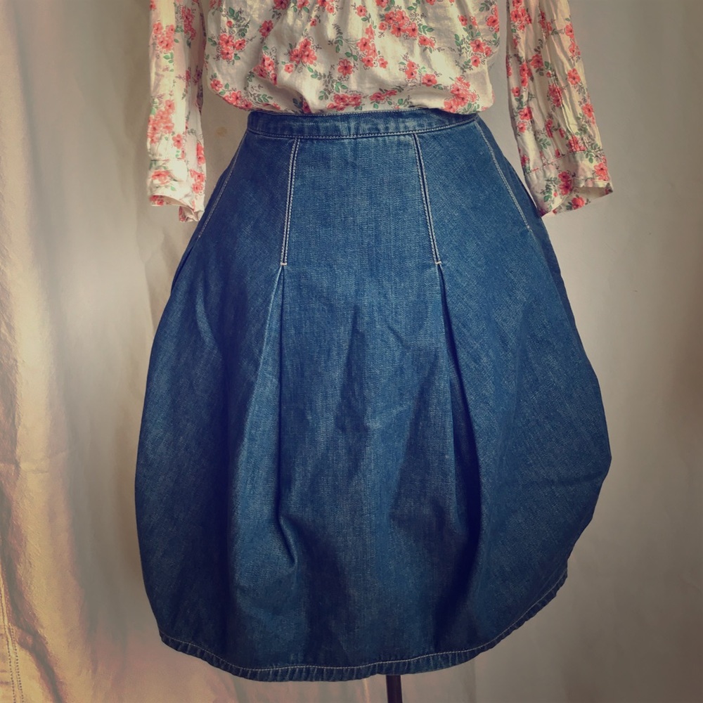 Marc Jacobs Denim Bubble Skirt